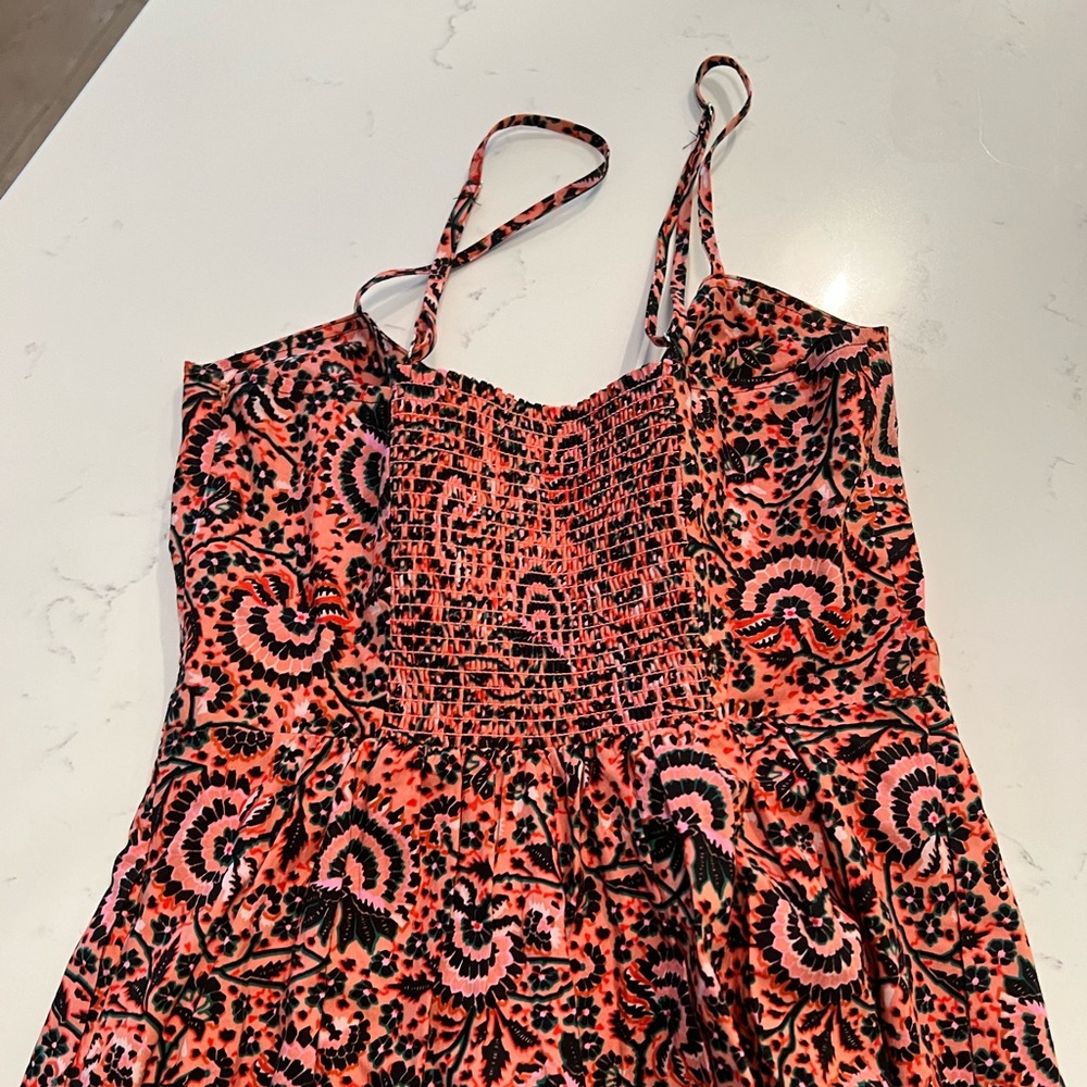 A.L.C. Red Paisley Midi Dress - Picture 4 of 14